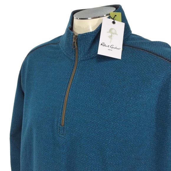 Robert Graham Warrensburg 1/4 Zip Sweater‎ - Picture 2 of 6